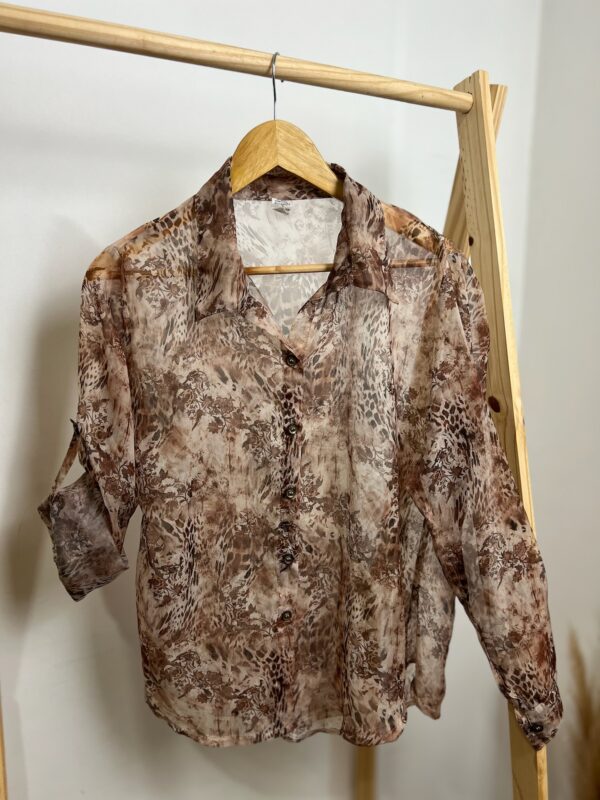 Camisa animal print transparência - Imagem 3