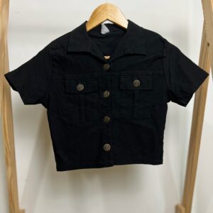 Colete preto Jeans