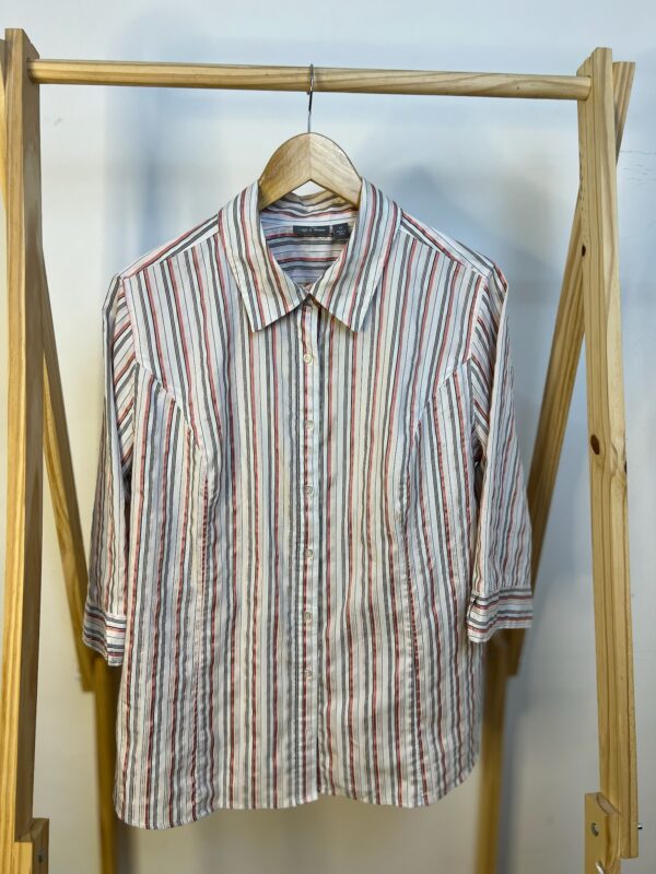 Camisa meia manga listrada