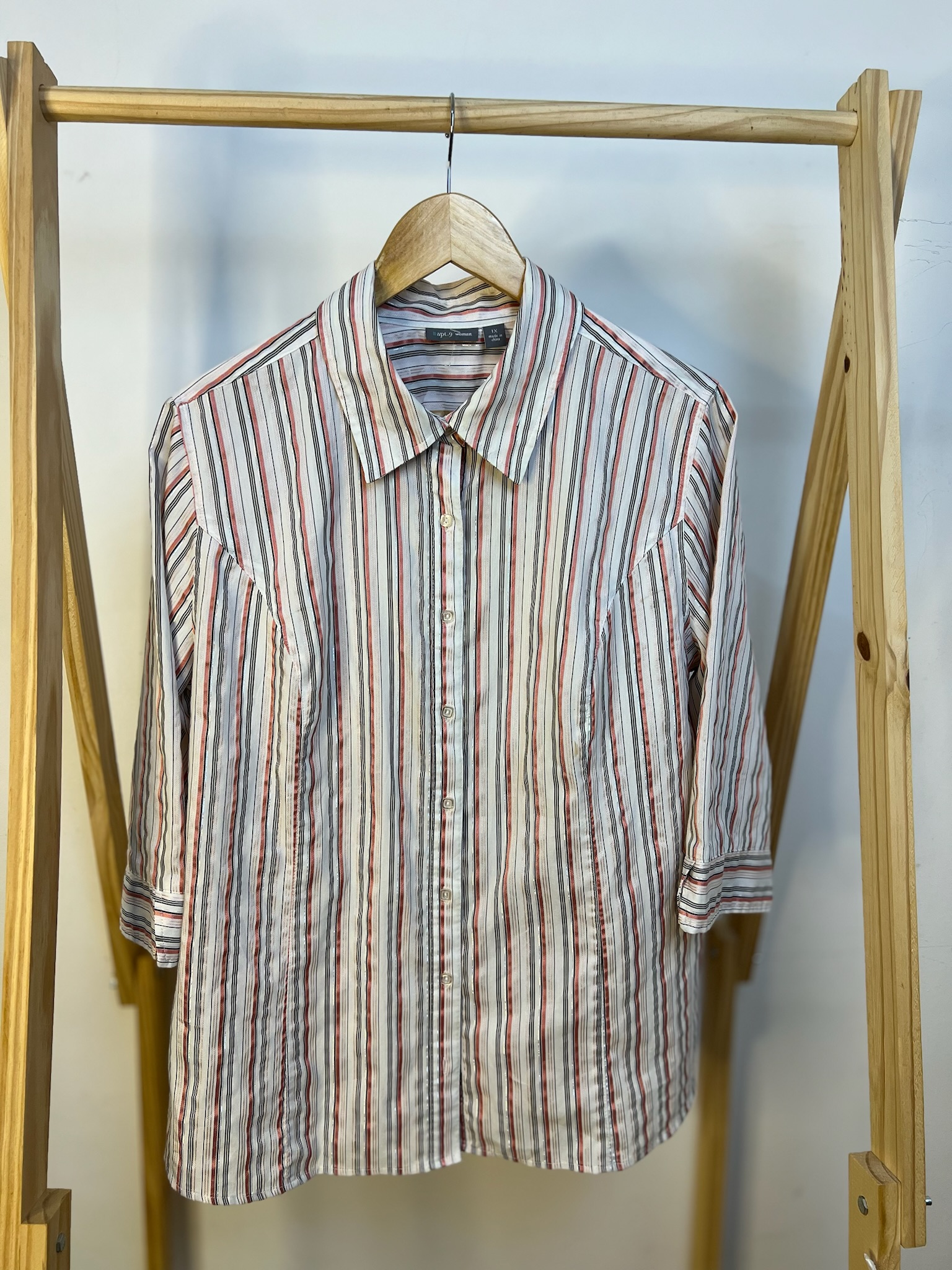 Camisa meia manga listrada