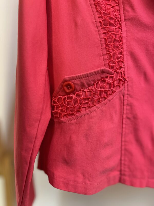 Casaco/ Blazer com detalhes em renda - Imagem 4