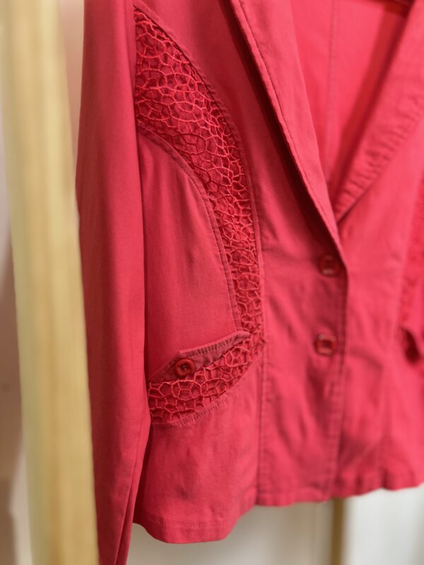Casaco/ Blazer com detalhes em renda - Imagem 3