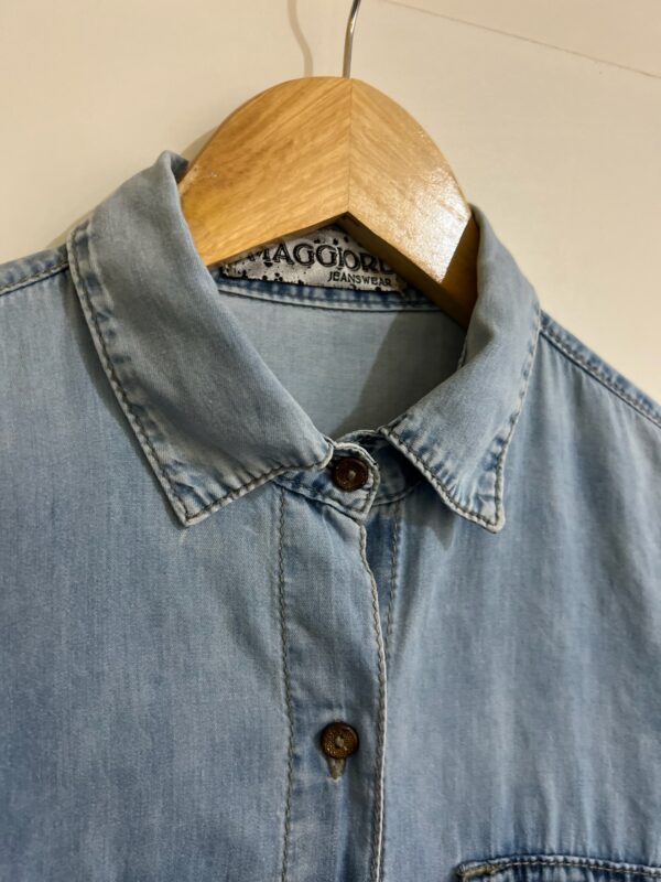 Camisa azul com branco - Imagem 8