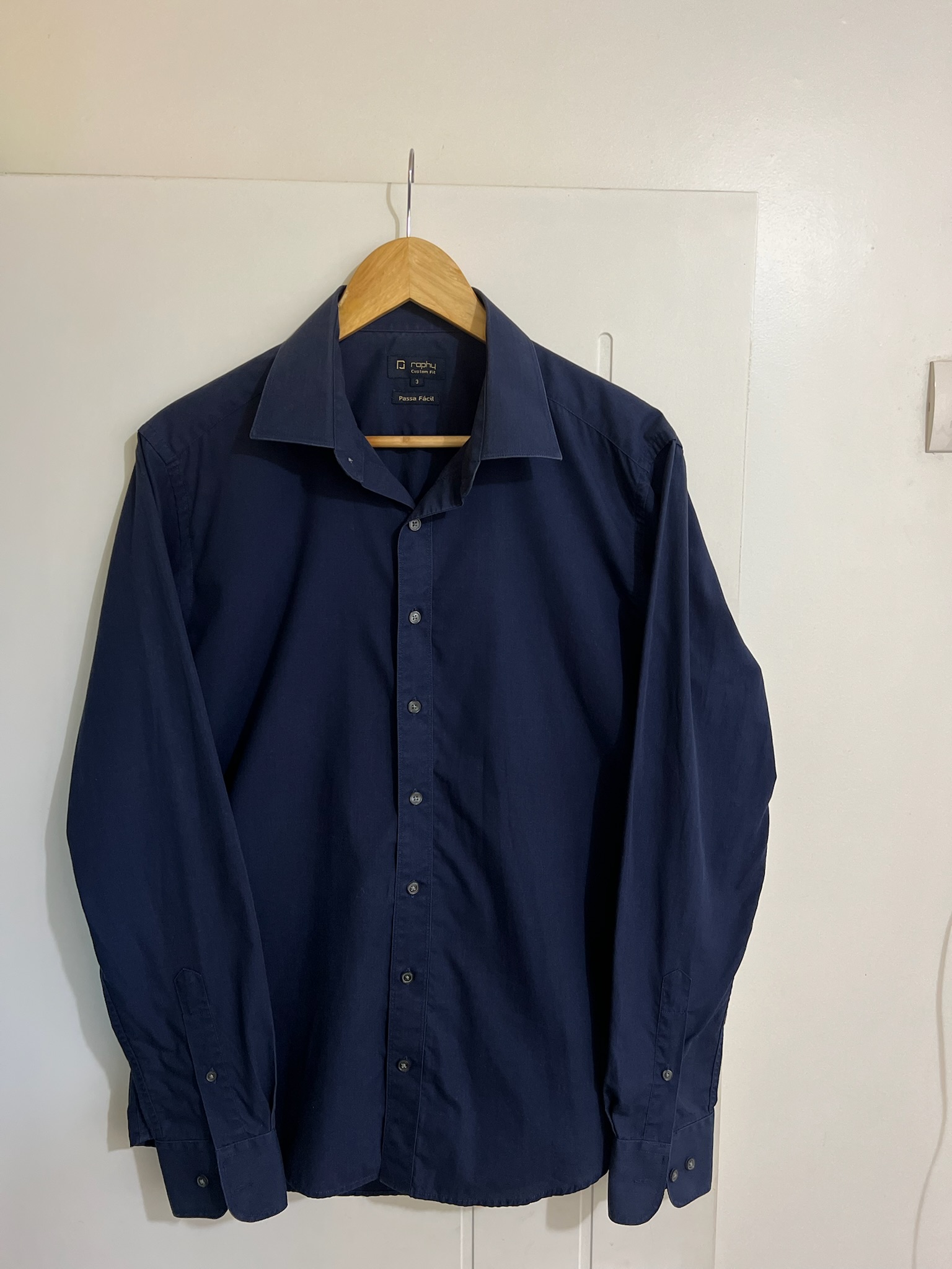 Camisa Raphy azul marinho