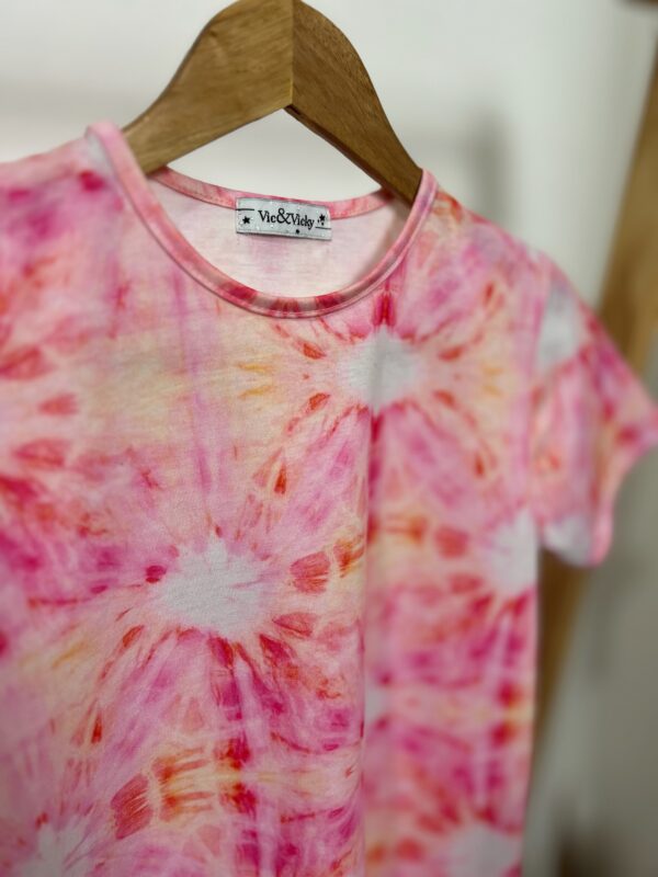 Camiseta rosa estilo Tie-Dye - Imagem 6
