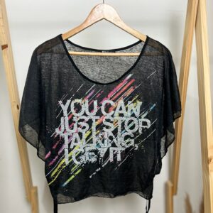 Blusa preta manga soltinha