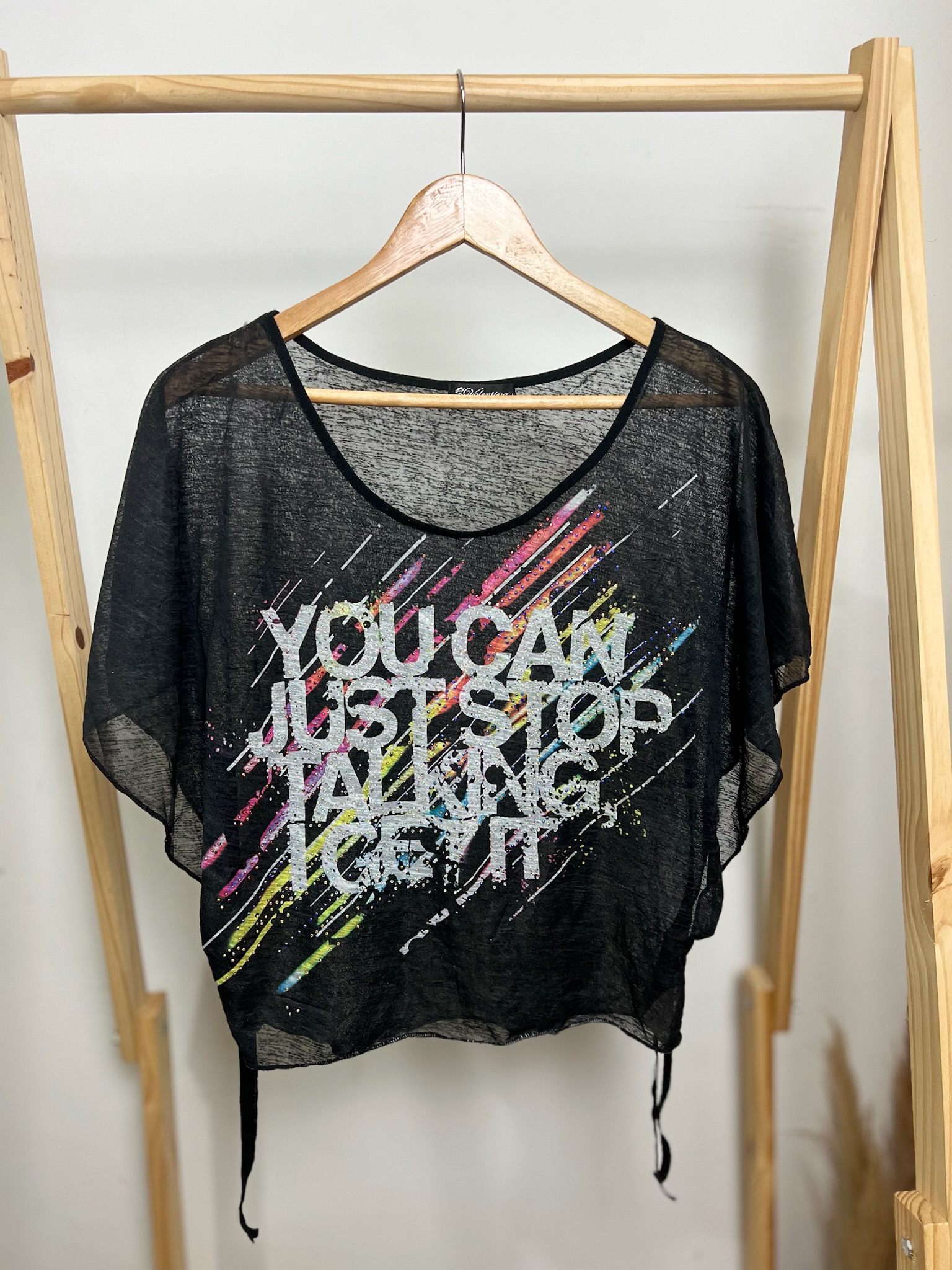 Blusa preta manga soltinha