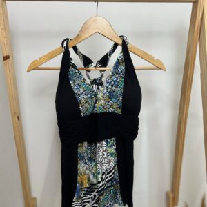Body preto com estampas