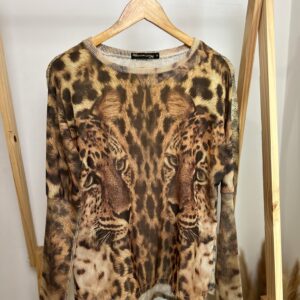 Blusa meia manga Animal print