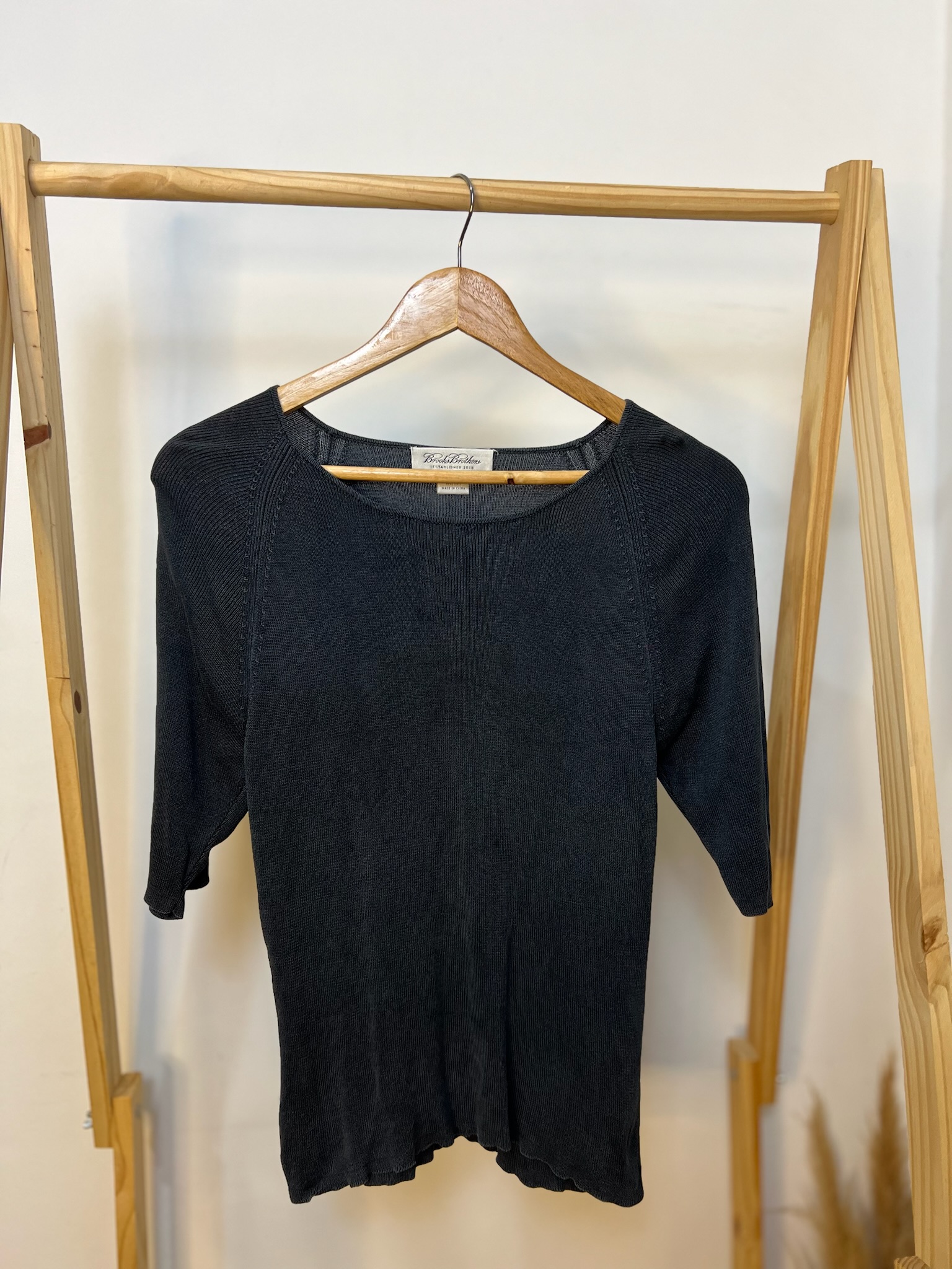 Blusa 100% seda meia manga